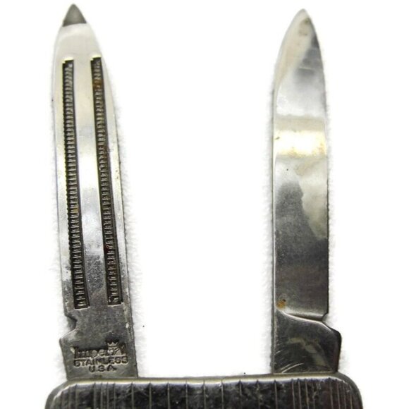 Partners Progress Fort Howard Paper Co Knife File Money Clip Stainless Steel Vtg - Picture 8 of 12